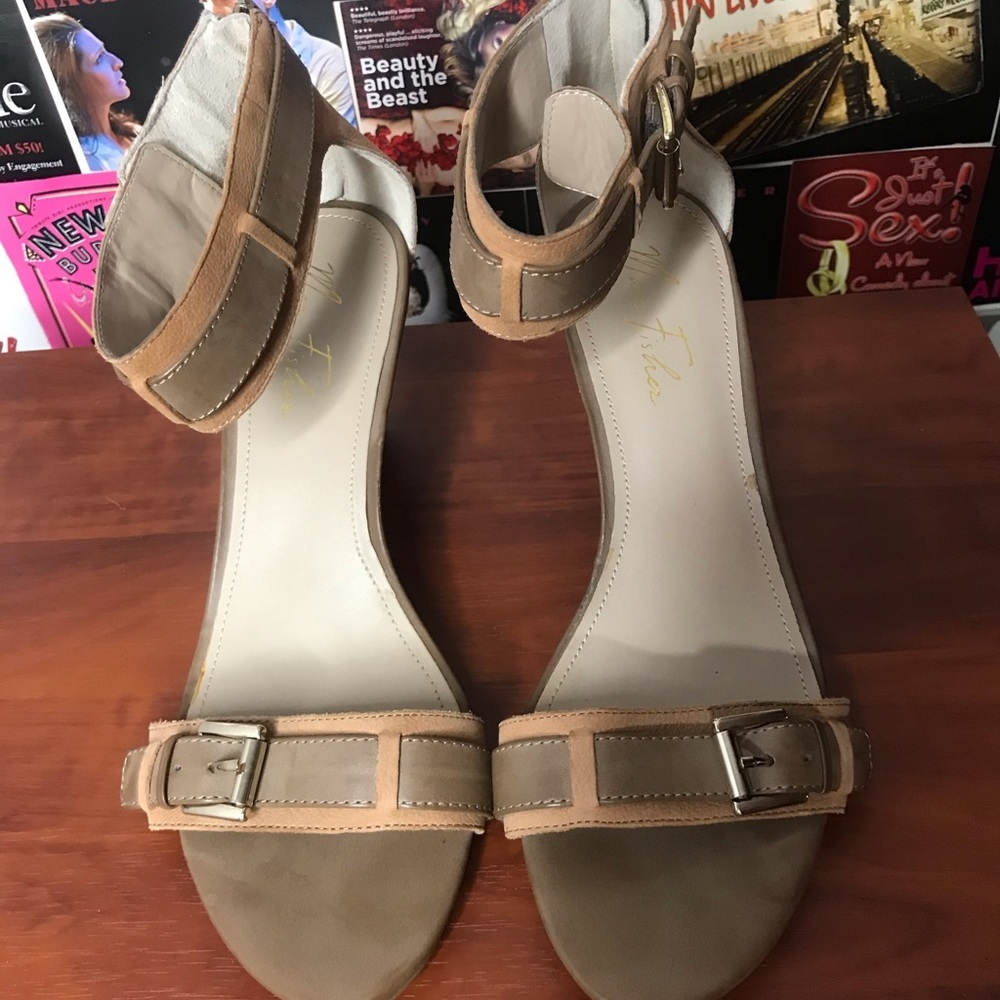 Marc Fisher Camron Tan Cork Wedge Sandal - Picture 2 of 7